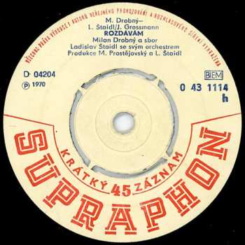 SP Milan Drobný: Najdu Klíč A Vejdu Branou / Rozdávám