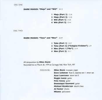 2CD Miles Davis: Dark Magus: Live At Carnegie Hall