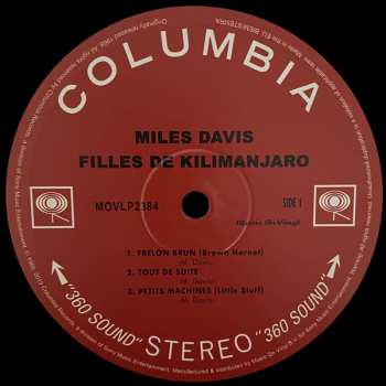 LP Miles Davis: Filles De Kilimanjaro