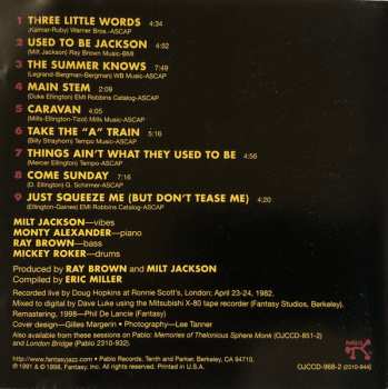 CD Milt Jackson: Mostly Duke