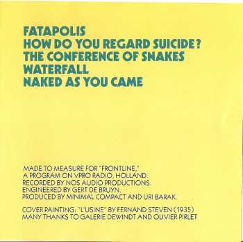 CD Minimal Compact: Lowlands Flight