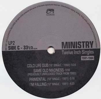 2LP Ministry: Twelve Inch Singles (1981-1984) LTD | CLR