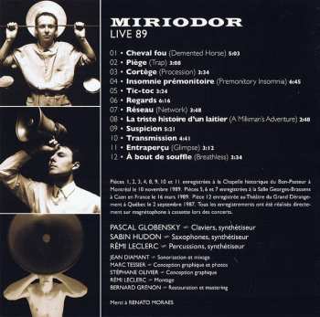 CD Miriodor: Live 89