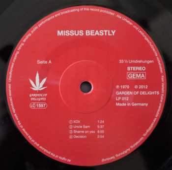 LP Missus Beastly: Missus Beastly LTD | NUM