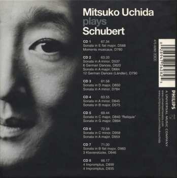 8CD/Zestaw pudełkowy Franz Schubert: Mitsuko Uchida Plays Schubert