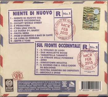 2CD Modena City Ramblers: Niente Di Nuovo Sul Fronte Occidentale DIGI
