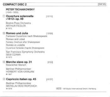 2CD Pyotr Ilyich Tchaikovsky: Bilder Einer Ausstellung / Ouvertüre »1812« · Romeo & Julia