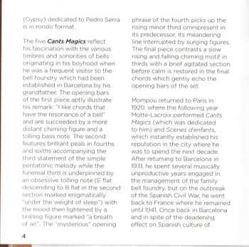 2CD Frederic Mompou: Musica Callada . Cancons i Danses · Cants Màgics · Paisajes