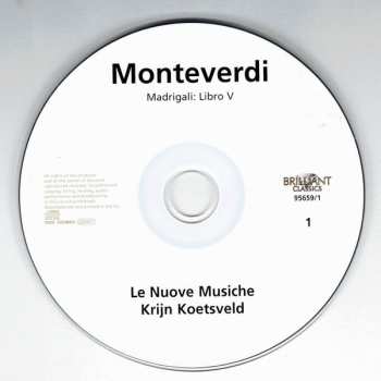 2CD Claudio Monteverdi: Madrigali - Libri V & VI