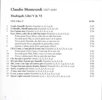 2CD Claudio Monteverdi: Madrigali - Libri V & VI