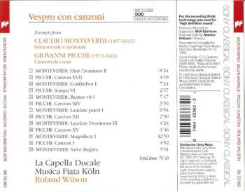 CD Claudio Monteverdi: Selva Morale E Spirituale / Canzoni Da Sonar