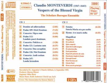 2CD Claudio Monteverdi: Vespers Of The Blessed Virgin