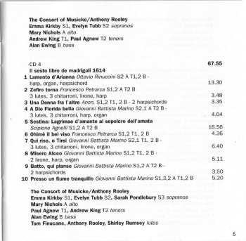 7CD/Zestaw pudełkowy Claudio Monteverdi: Madrigali