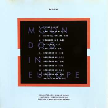 CD Moondog: Moondog In Europe