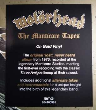 LP Motörhead: The Manticore Tapes CLR | LTD