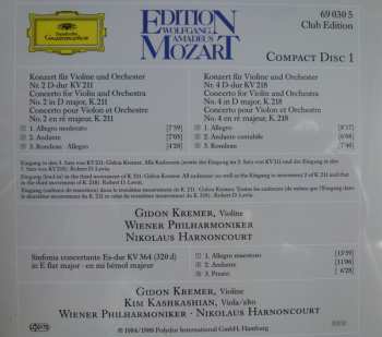 2CD/Zestaw pudełkowy Berliner Philharmoniker: Violinkonzerte Nr. 2 Und 4 - «Sinfonica Concertante» K. 364 - Violinkonzerte Nr. 3 Und 5