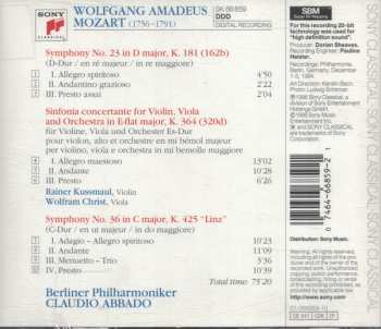 CD Berliner Philharmoniker: Symphonien Nr. 23 & 36 "Linzer" / Sinfonia Concertante K.364