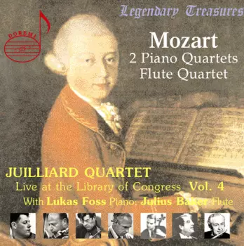 2 Piano Quartets / Flute Quartet . Live At The Libray Of Congress Vol.4