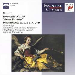 Album Columbia Symphony Orchestra: Serenade No. 10 "Gran Partita" / Divertimenti K. 213 & K. 270