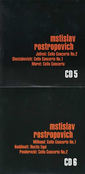 9CD/Zestaw pudełkowy Mstislav Rostropovich: Plays Cello Works