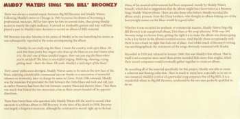 CD Muddy Waters: Muddy Waters Sings "Big Bill"