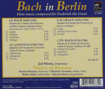 CD Musica Ad Rhenum: Bach In Berlin, Flute Music Composed For Frederick The Great