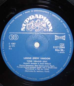 LP Musica Bohemica: Lidové Zpěvy Vánoční (87/2)