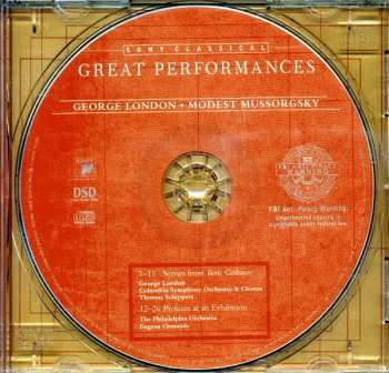 CD Columbia Symphony Orchestra: Boris Godunov (Excerpts) / Pictures At An Exhibition