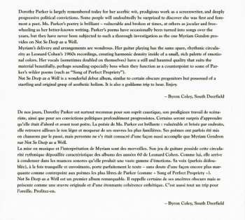 CD Myriam Gendron: Not So Deep As A Well