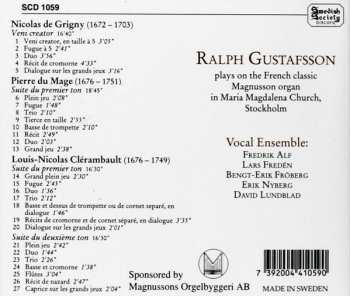 CD Louis-Nicolas Clérambault: Ralph Gustafsson Plays On The French Classic Magnusson Organ In Maria Magdalena Church, Stockholm