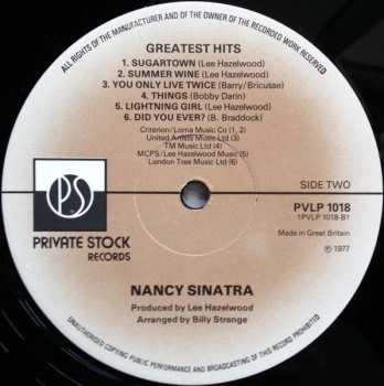 LP Nancy Sinatra: Greatest Hits