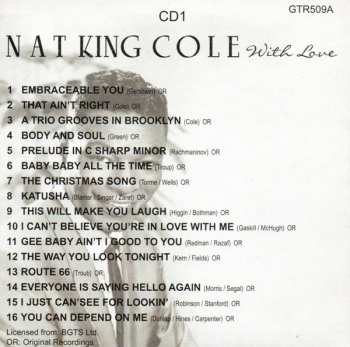 5CD/Zestaw pudełkowy Nat King Cole: With Love
