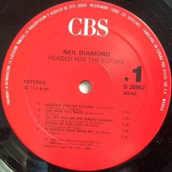 LP Neil Diamond: Headed For The Future