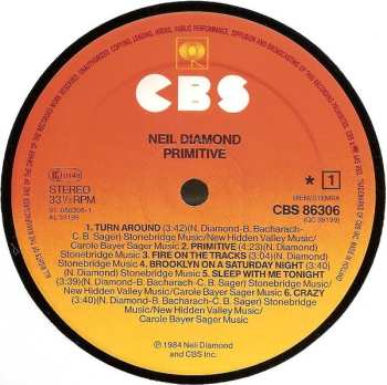 LP Neil Diamond: Primitive