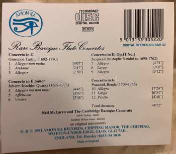 CD Neil McLaren: Rare Baroque Flute Concertos