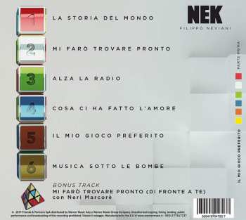 CD Nek: Il Mio Gioco Preferito - Parte Prima