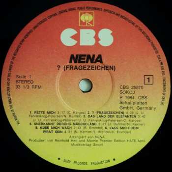 LP Nena: ? (Fragezeichen)