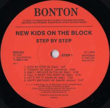 LP New Kids On The Block: Step By Step