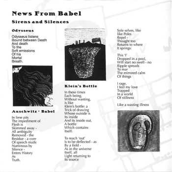 CD News From Babel: Sirens And Silences · Work Resumed On The Tower