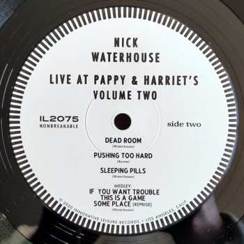 2LP Nick Waterhouse:        Live At Pappy & Harriet's: In Person From The High Desert - Vol. I & II LTD