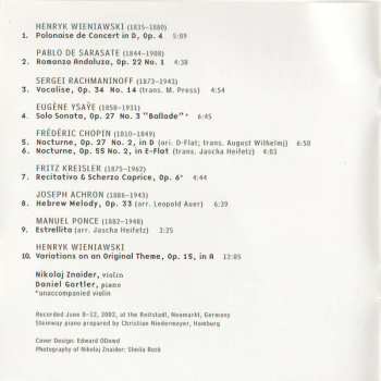 CD Nikolaj Znaider: Bravo! (Virtuoso And Romantic Encores For Violin)