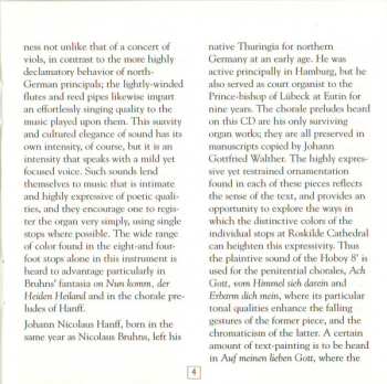 CD Nikolaus Bruhns: Complete Organ Works Of Nicholas Bruhns And Johann Nicolaus Hanff