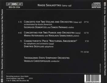 CD Nikos Skalkottas: Concerto For 2 Violins • Concertino For 2 Pianos • Nocturnal Amusement