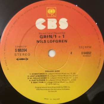 2LP Nils Lofgren: Grin - 1+1