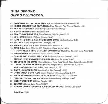 CD Nina Simone: Nina Simone Sings Ellington LTD