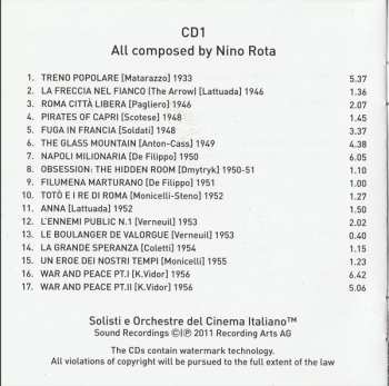 2CD Nino Rota: Centenary: 34 Rare & Unavailable Soundtracks Film Music 1933-1979 (World Premiere Edition)