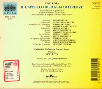 2CD/Zestaw pudełkowy Nino Rota: Il Cappello Di Paglia Di Firenze