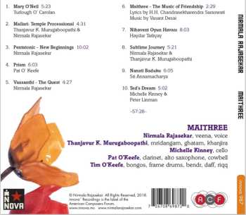 CD Nirmala Rajasekar: Maithree (The Music Of Friendship)