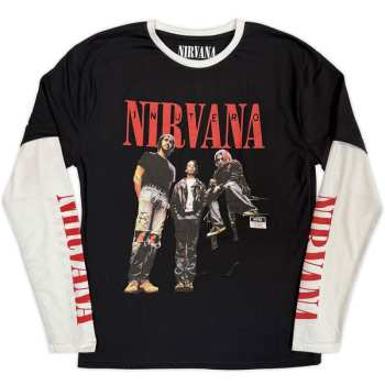 Merch Nirvana: Layered Long Sleeve Koszulka In Utero Band Photo