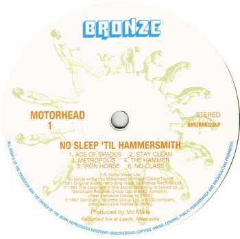 LP Motörhead: No Sleep 'til Hammersmith